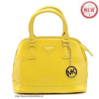 michael kors glad leer medium geel bakken Allure Prijs fd184296